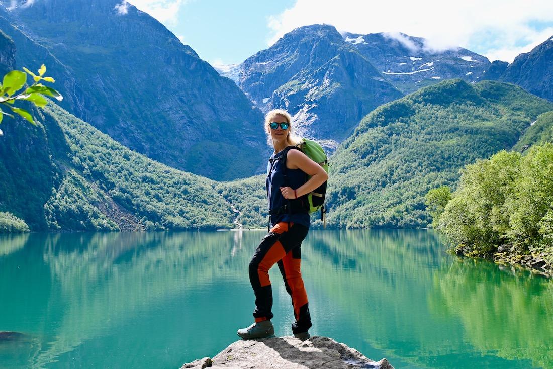 Melanie am Bondhusvatnet