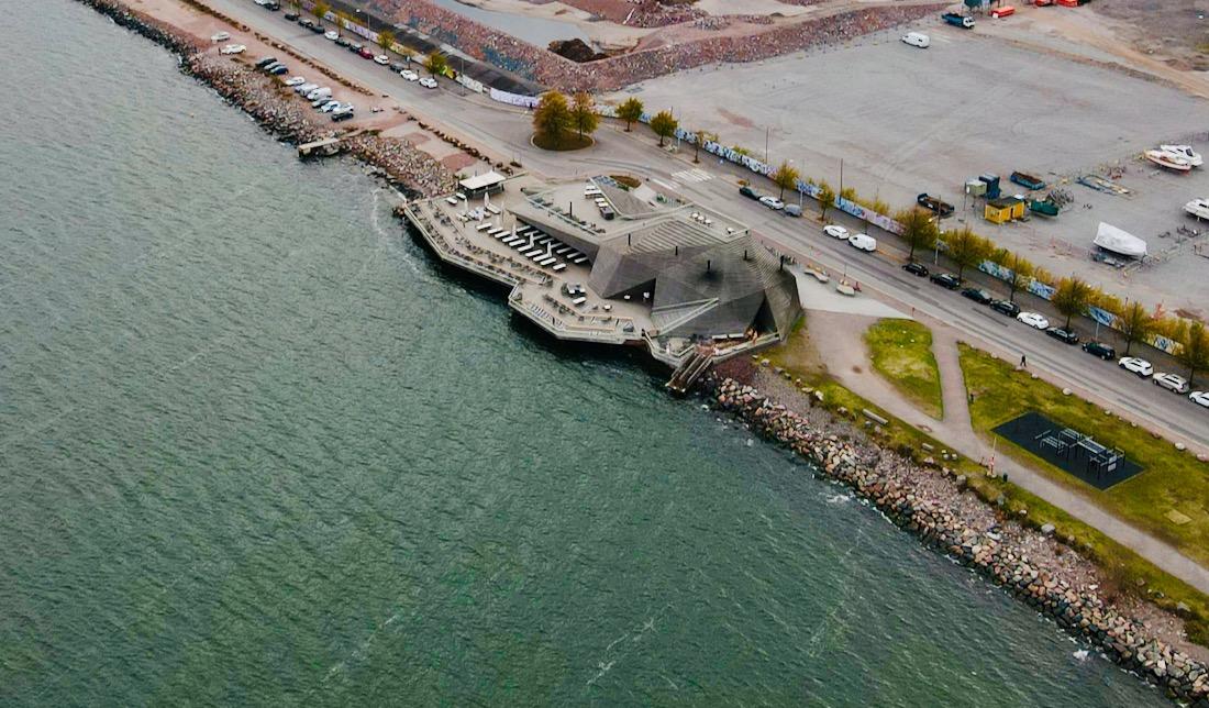 Die Löyly Sauna aus der Luft