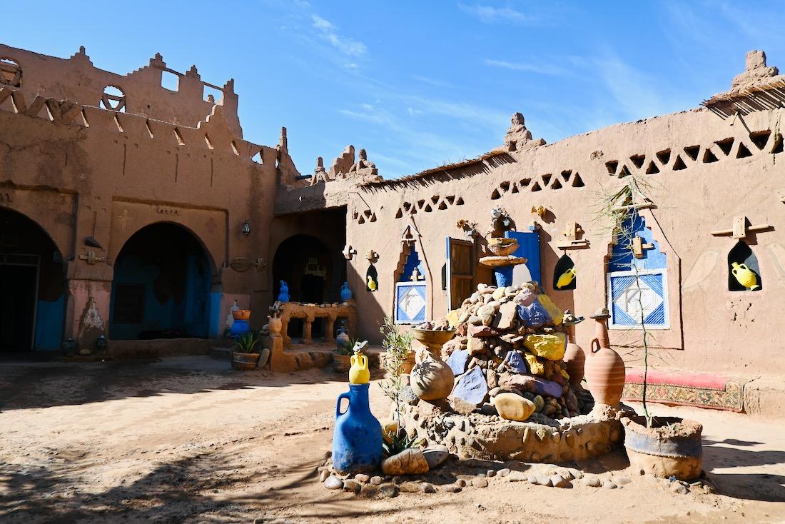 Der Hof von Ali in Mhamid in Marokko