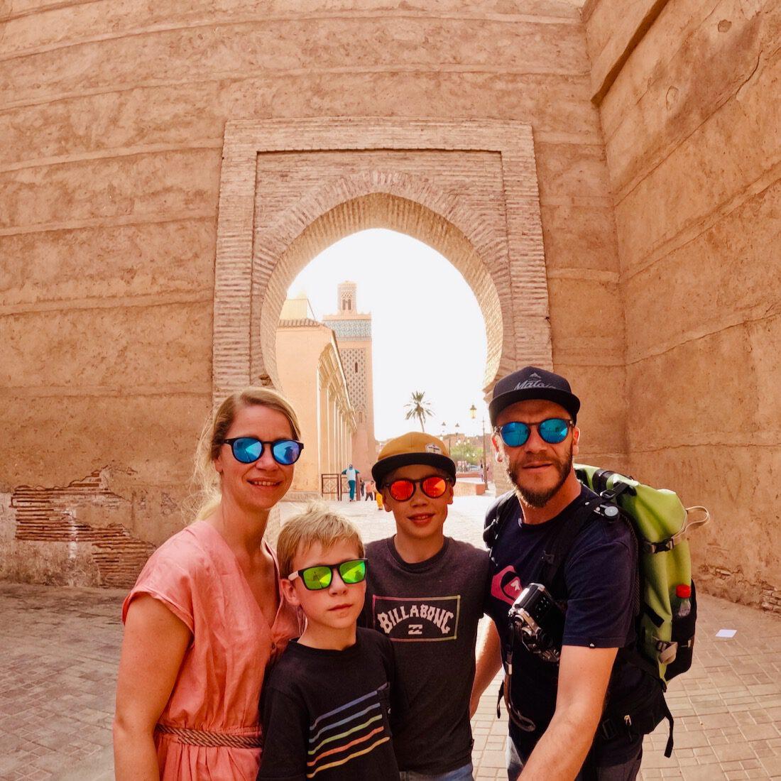 Der Djemaa el Fna bei Sonnenuntergang