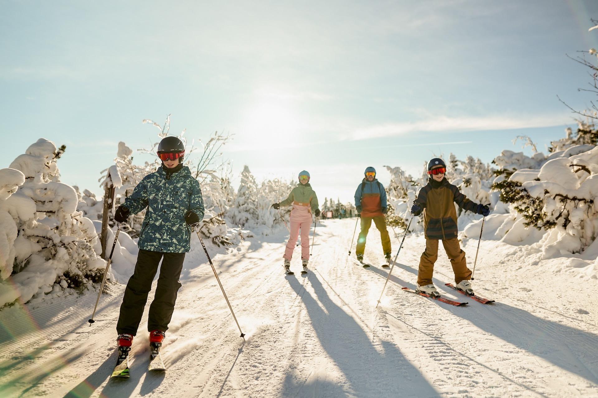 Oberwiesenthal Eröffnung der Ski Saison im Winter