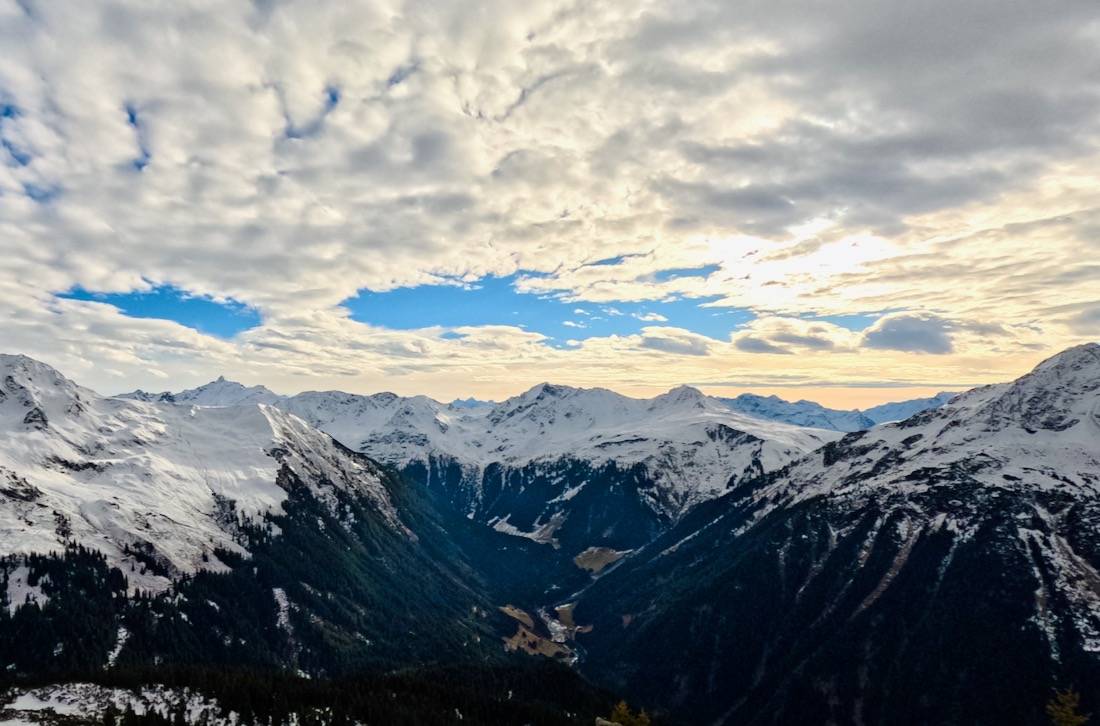 Blick über die Alpen
