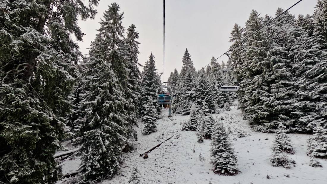 Brandner-Tal Flo und Ben im Sessellift