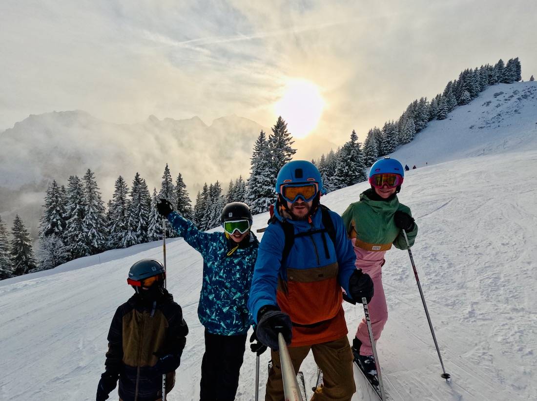 Fravely auf Ski im Brandner Tal