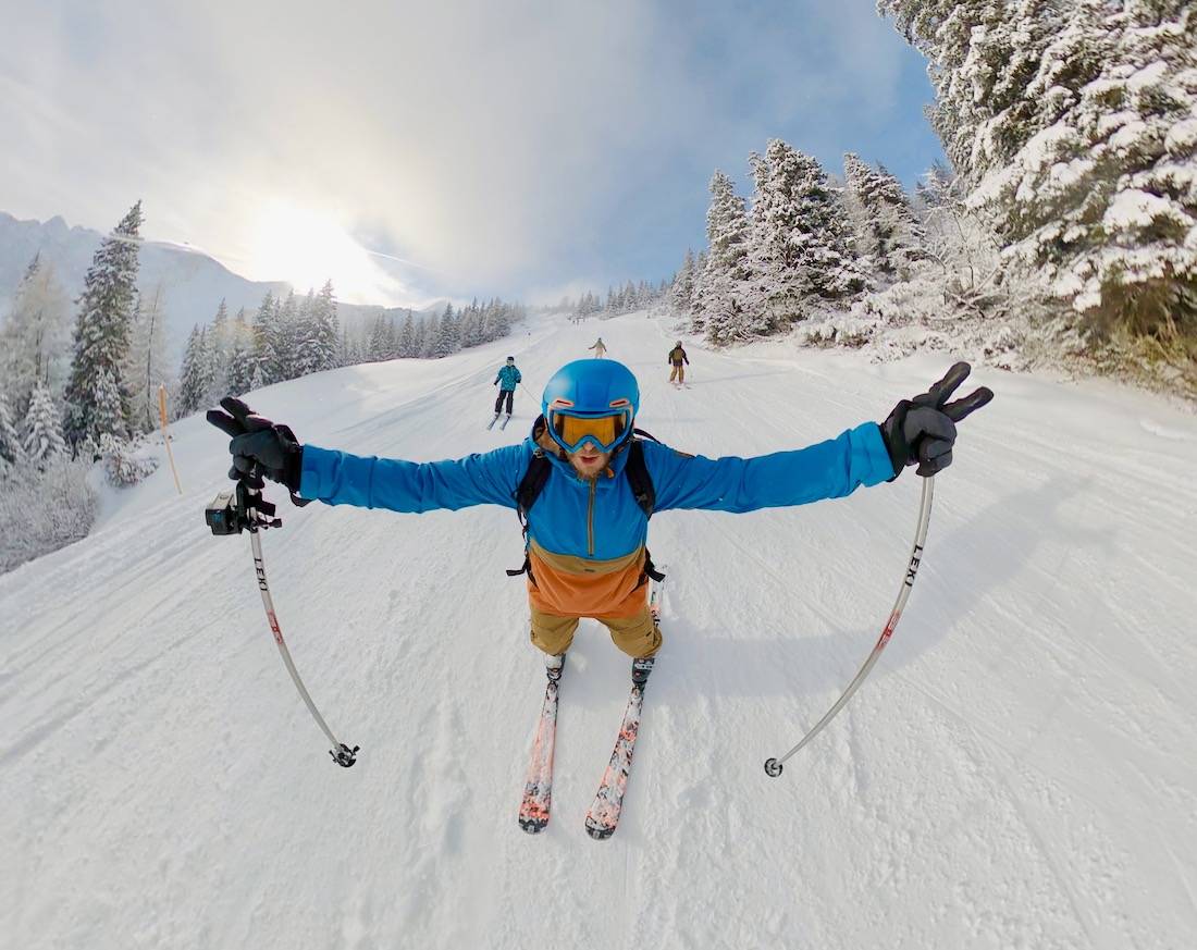 Ski fahren im Brandner Tal