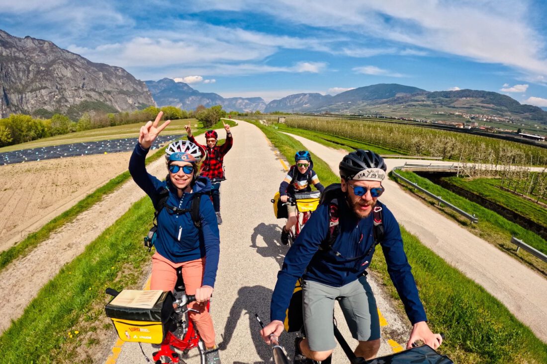 Mit Eurobike Radreisen von Meran bis zum Gardasee durch Südtirol und Trentino als Familie