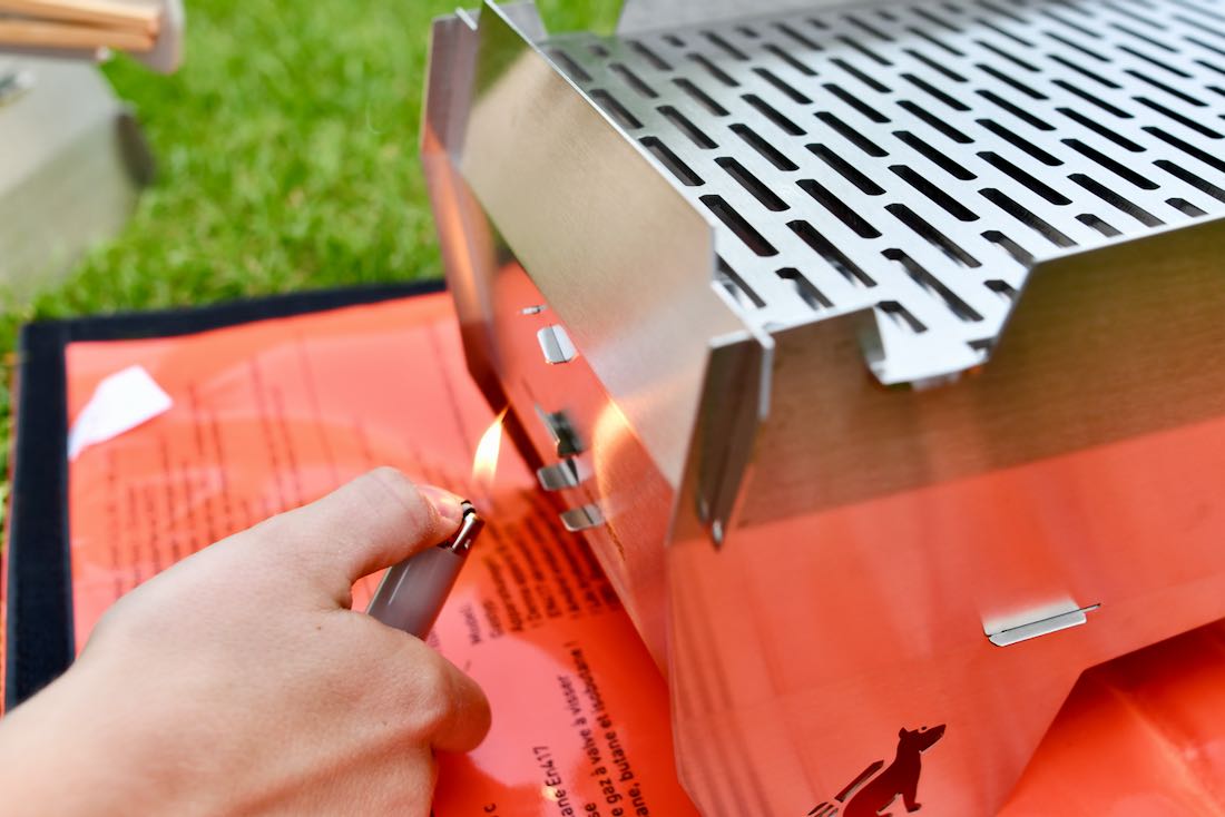 Skotti Grill entzünden