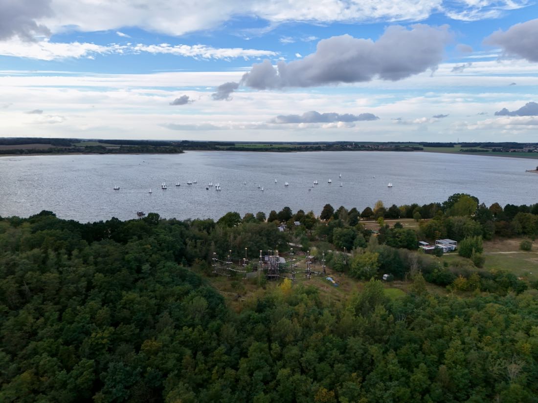 Der Kletterpark und die Talsperre Bautzen