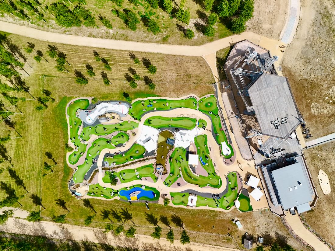 Der Kletterpark und Minigolf am Berzdorfer See