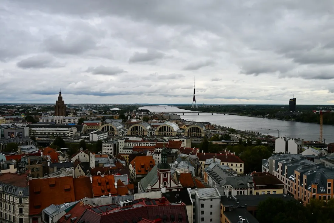 Blick auf den Zentralmarkt in Riga