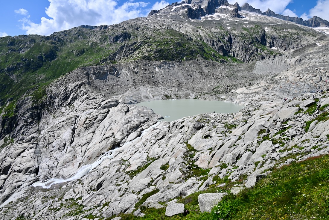 Der Gletschersee vom Rhonegletscher am Furkapass