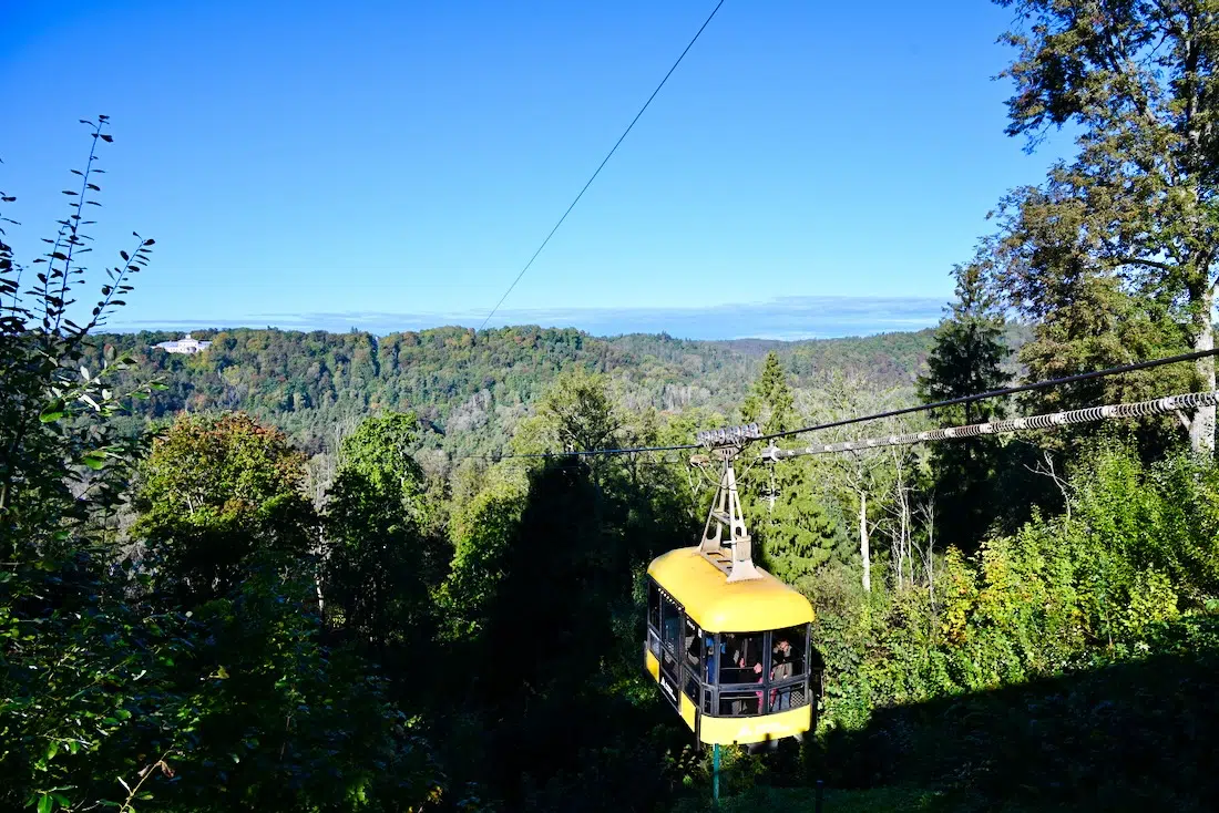 Seilbahn in Sigulda im Gauja Nationalpark