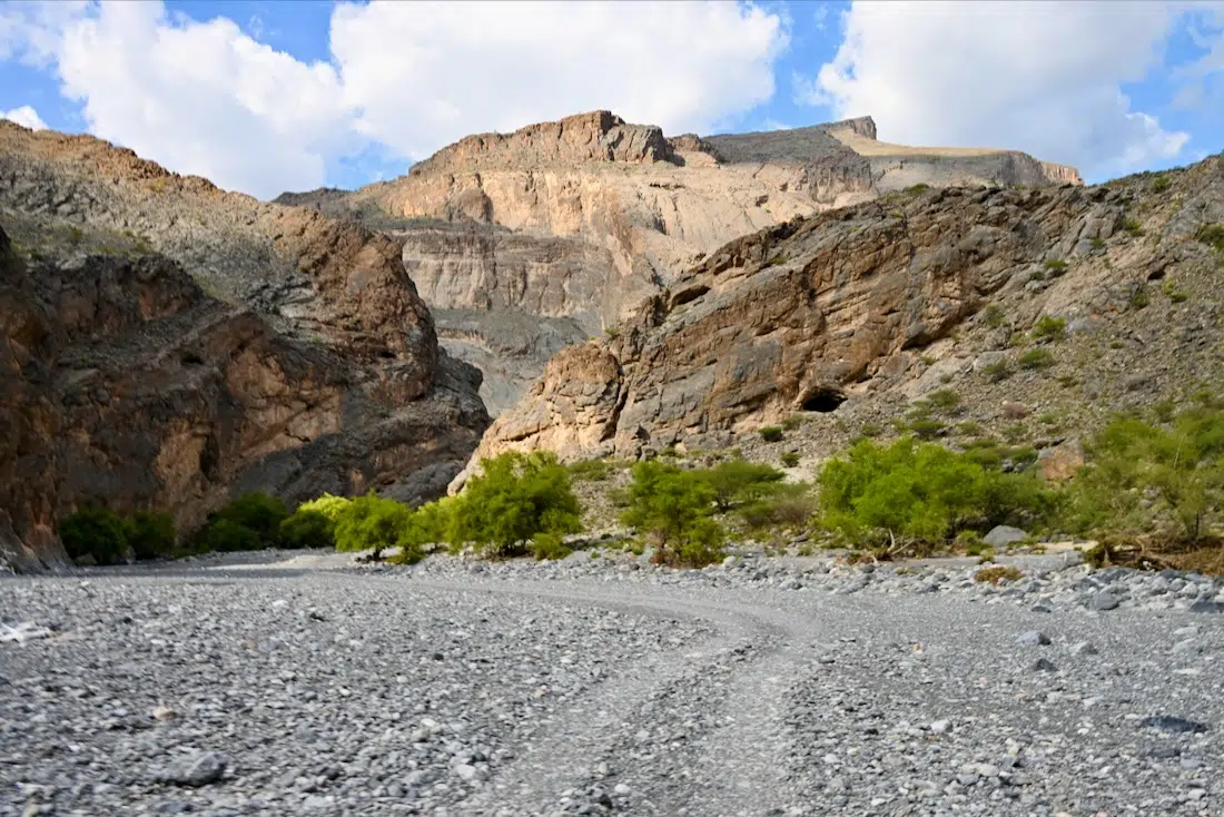 Der Tanuf Canyon mit dem Wadi Qasha