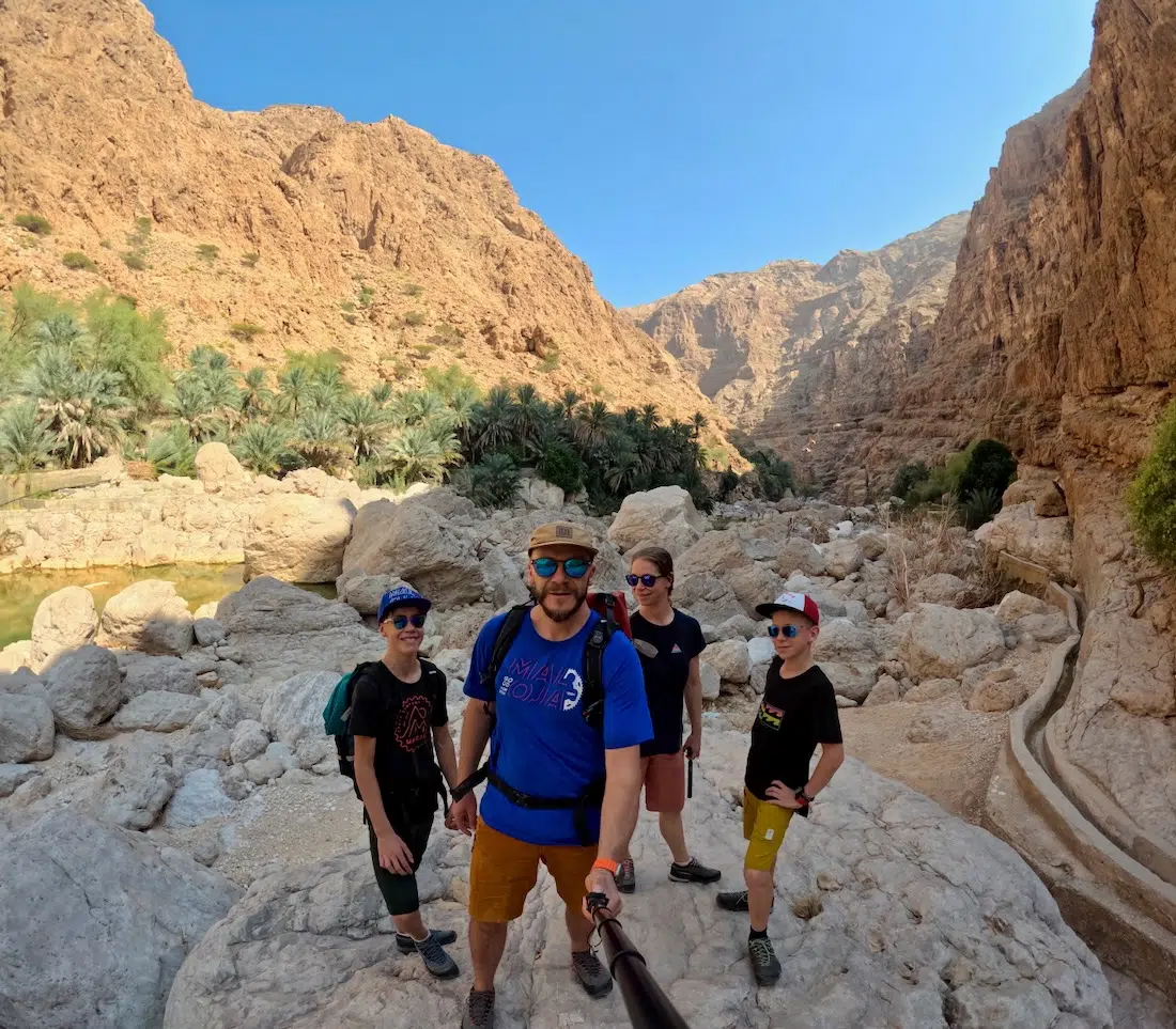 Fravely im Wadi Shab