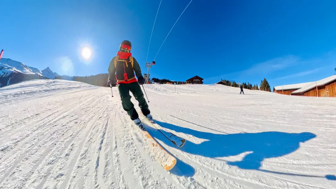 Thomas an der Mittelstation der Seilbahn am Erlebnisberg Golm