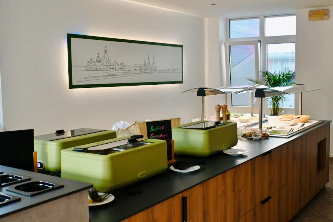 Das Buffet der Jugendherberge Dresden