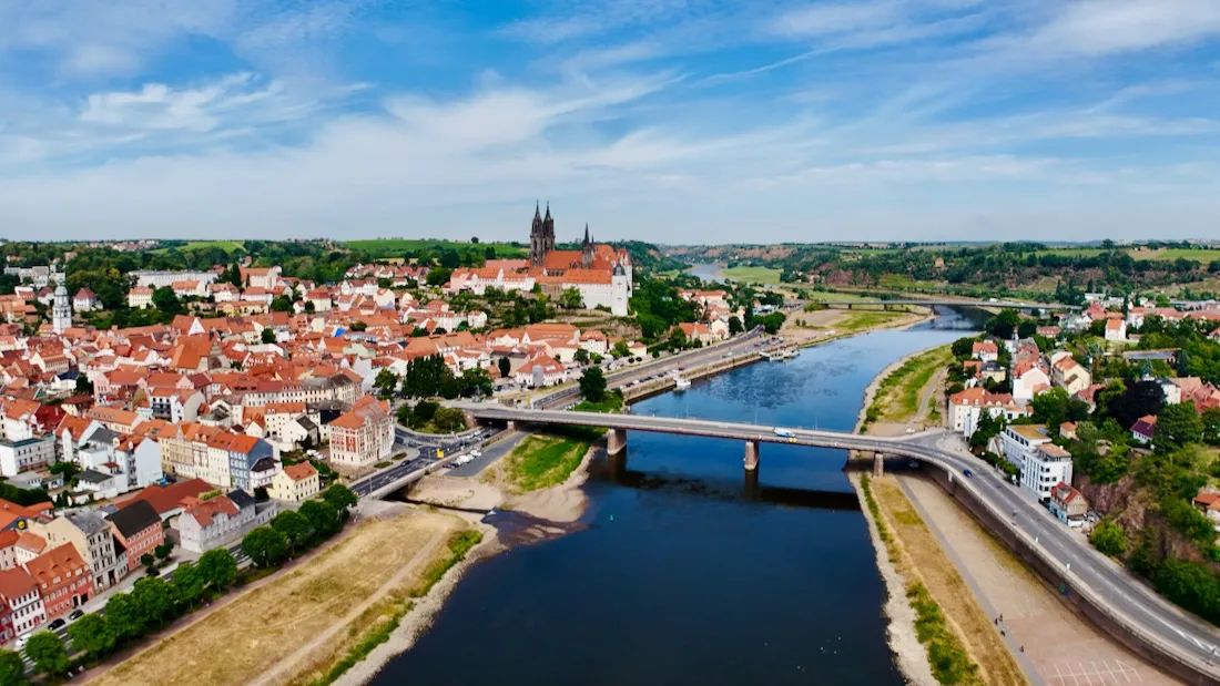 Die Albrechtsburg in Meissen am Elberadweg