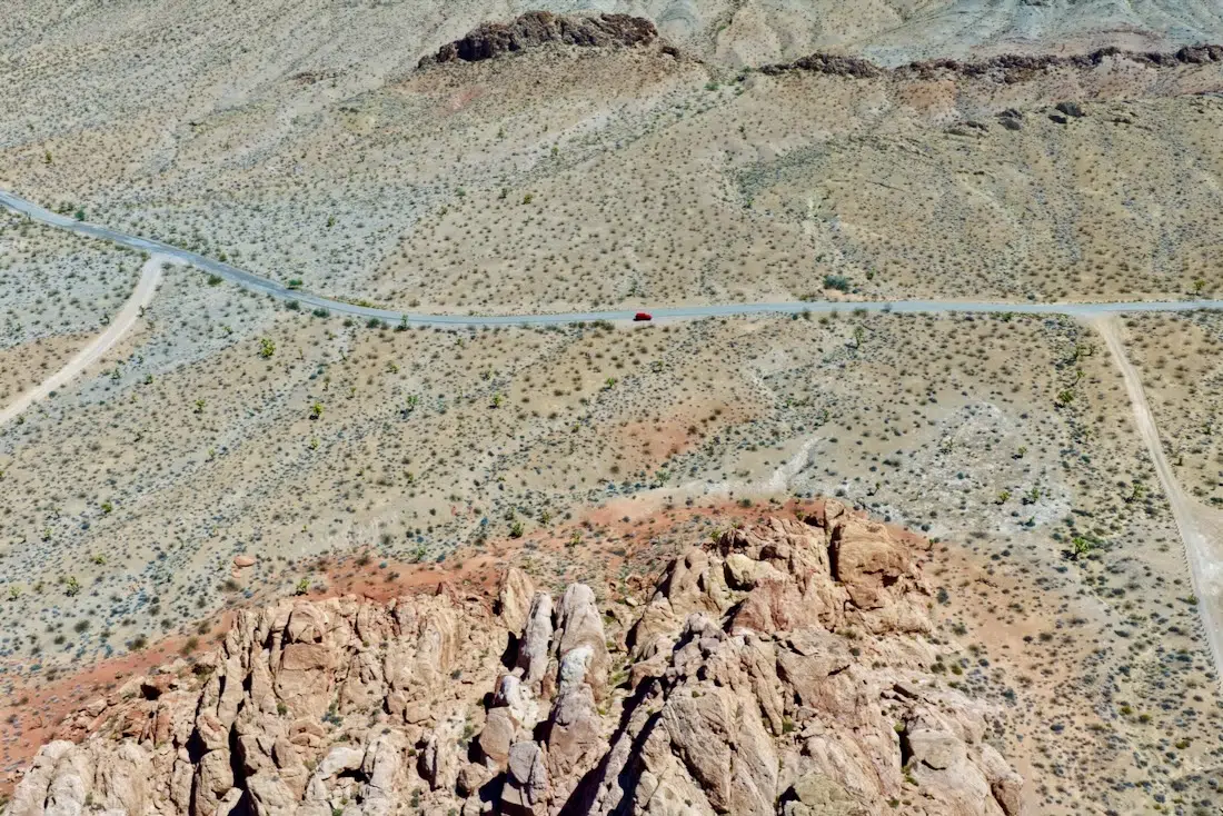 Die Straße im Gold Butte Moneument Valley