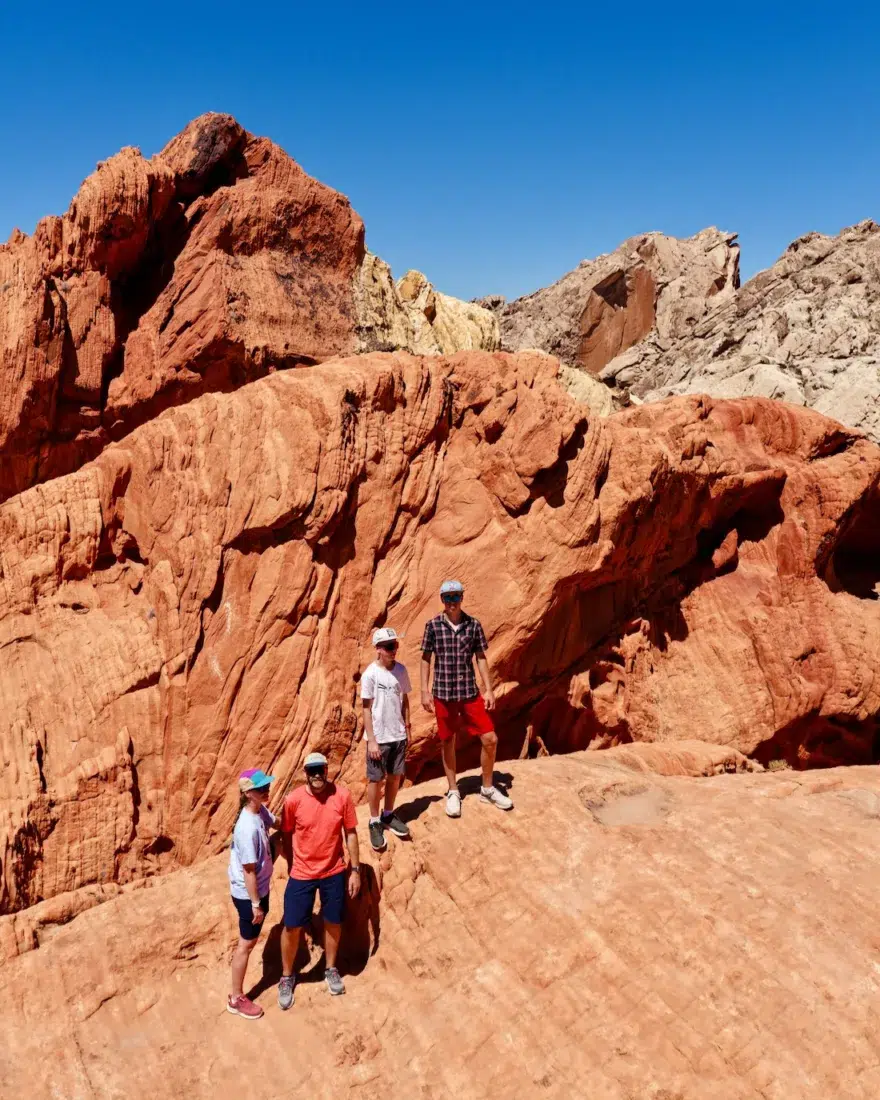 Fravely im Roten Felsen des Gold Butte Moneument Valley