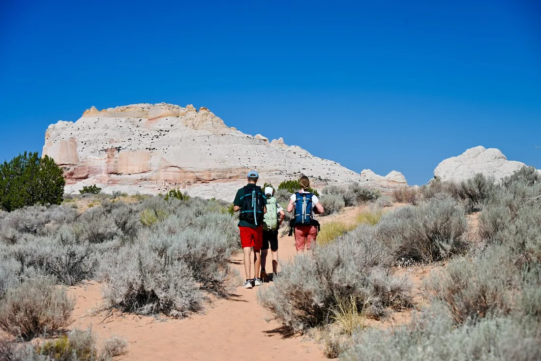 Fravely wandern zum White Pocket