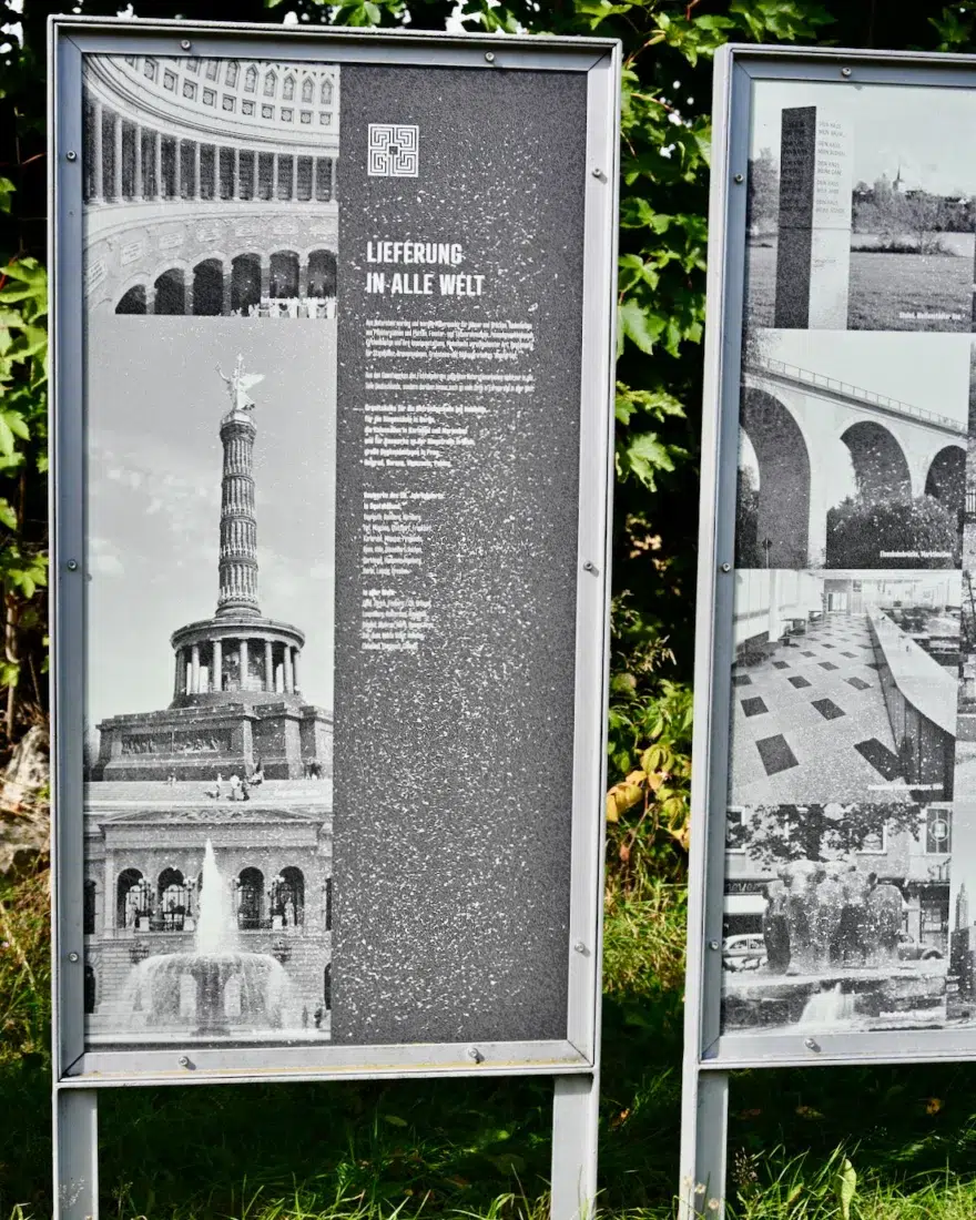 Infotafel zum Granitlabyrint im Fichtelgebirge