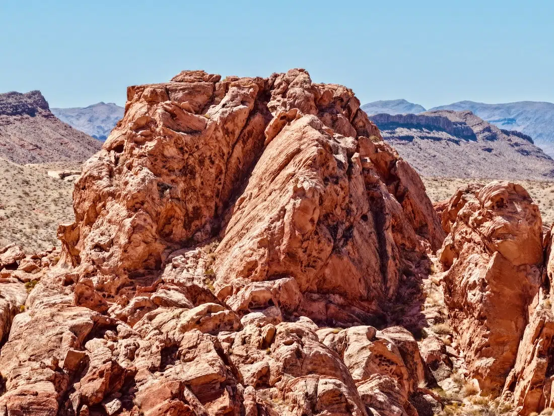 Rote Felsen im Gold Monuemtne Valley