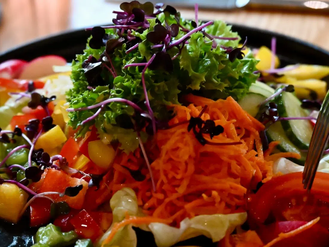 Salat im Wirtshaus zur Bleaml Alm im Fichtelgebirge