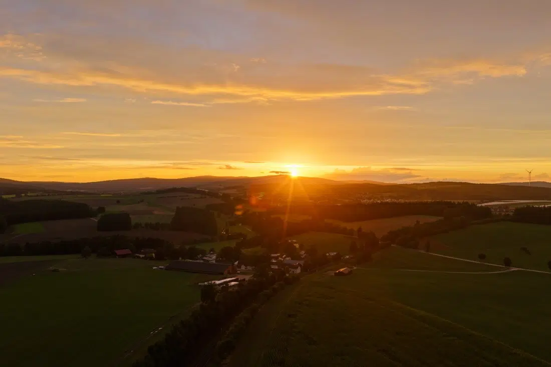 Sonnenuntergang im Fichtelgebirge