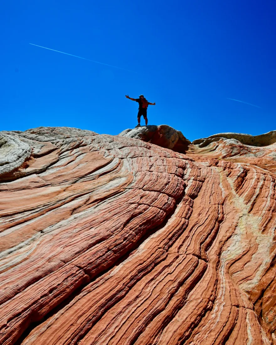 Thomas im White Pocket im Vermilion Cliffs National Monument