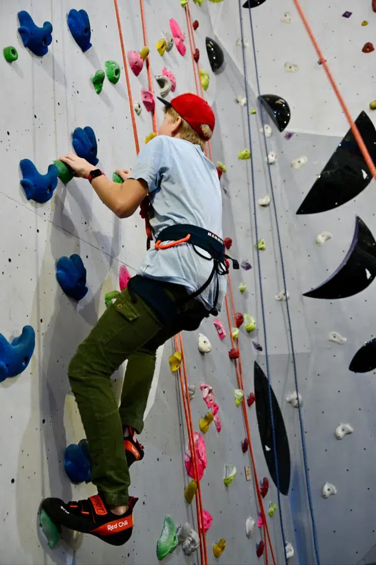 Ben klettert im The Foundry