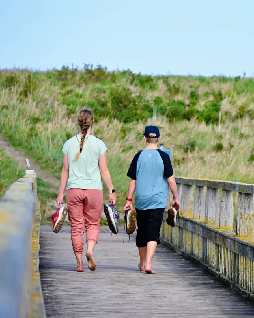 Melanie und Ben im Langwarder Groden
