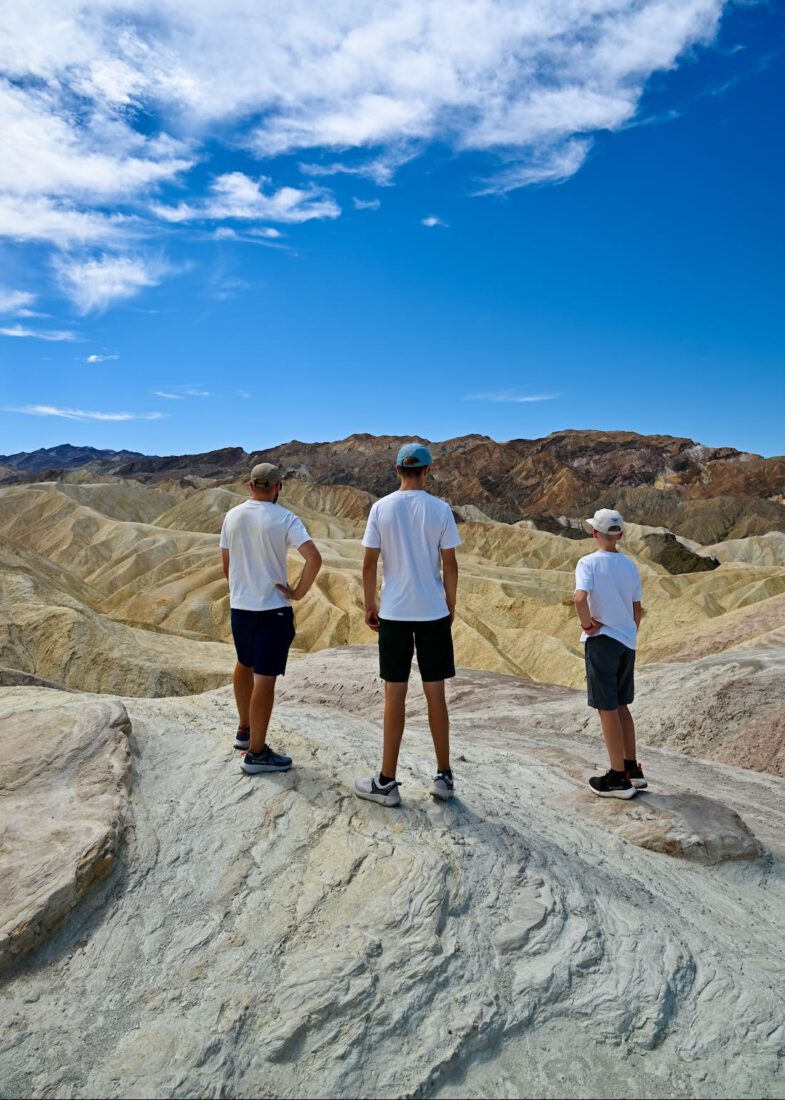 Flo, Ben und Thomas bei Zabriski Point