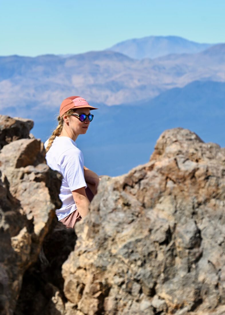 Melanie bei Dantes View