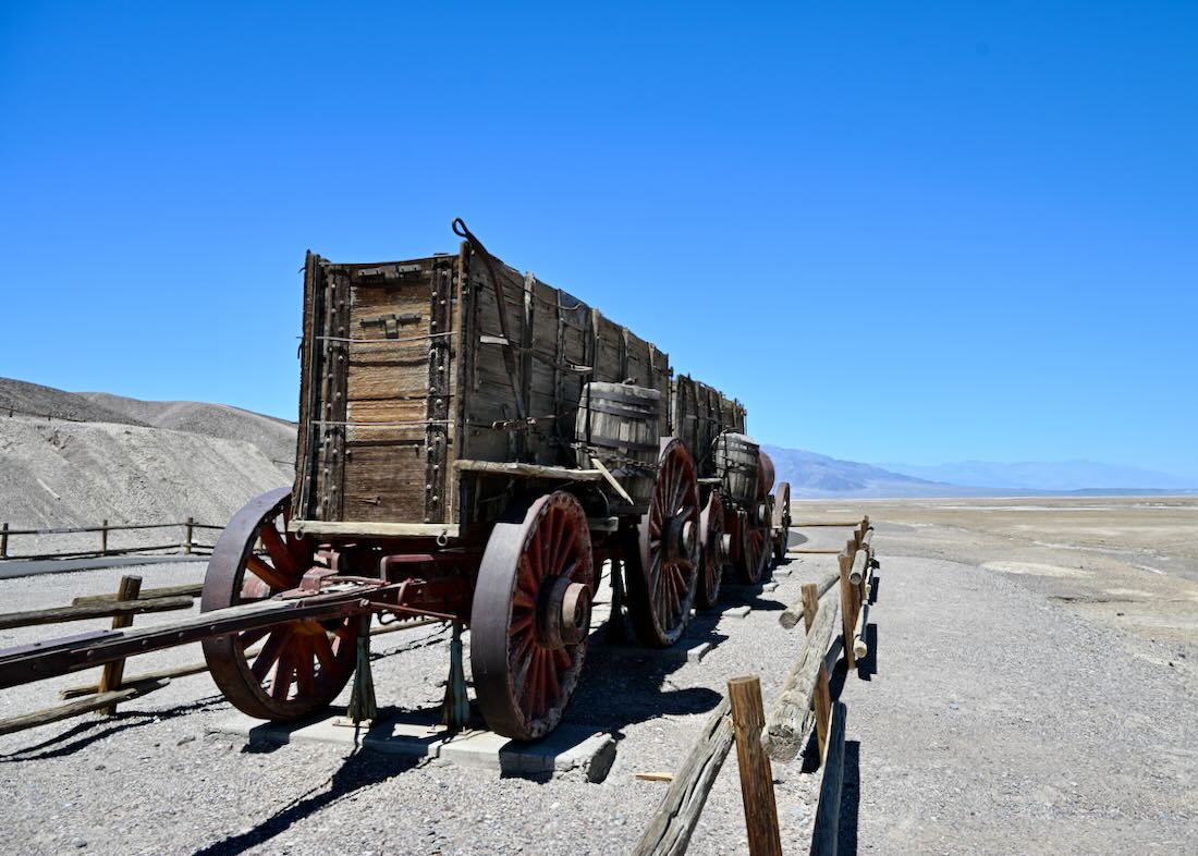 alter Waggon im Harmony Borax Interpretive Trail