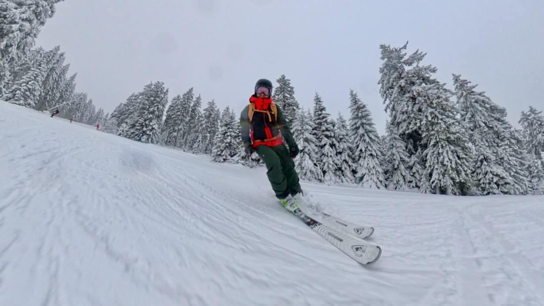 Thomas auf Ski im Fichtelgebirge am Ochsenkopf