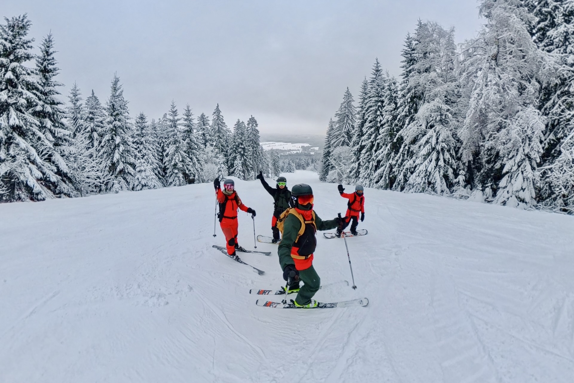 Wintersport im Fichtelgebirge mit der Familie - Skialpin und Snowboard am Ochsenkopf und Schneeschuhwandern