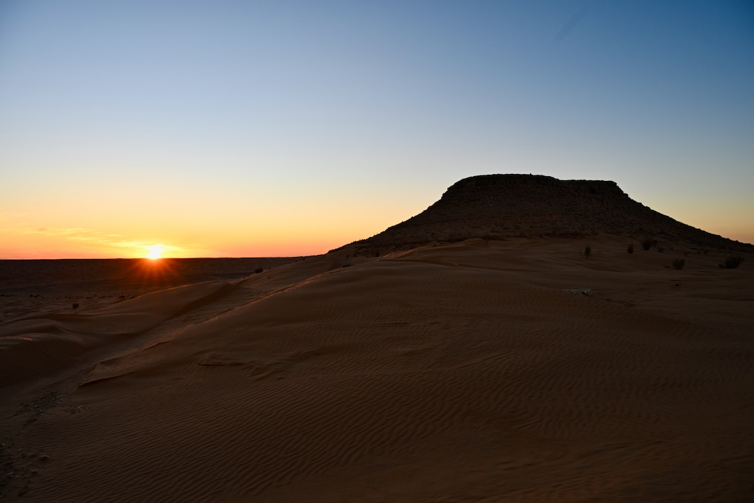 Der Sonenuntergang am Tembaine