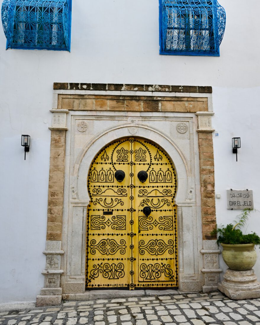 Die Tür am Dar El Jeld in Tunis
