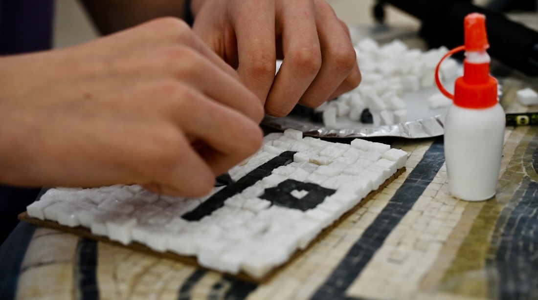 Mosaik im Dar El Jem in Tunesien