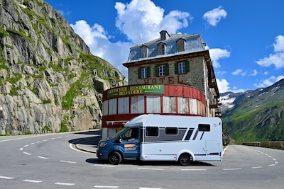 Mit dem Carado T338 Edition 25 über die Alpen und Dolomiten bis zum Mont Blanc