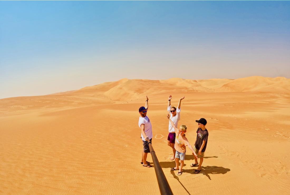 Fravely in der Wüste