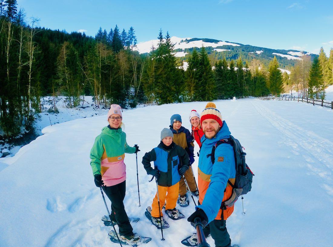 Fravely und Elke beim Schneeschnuhwandern