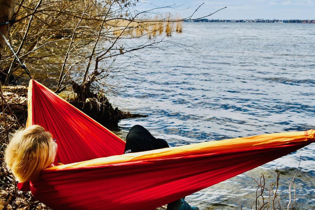Hängematte Blick auf den See