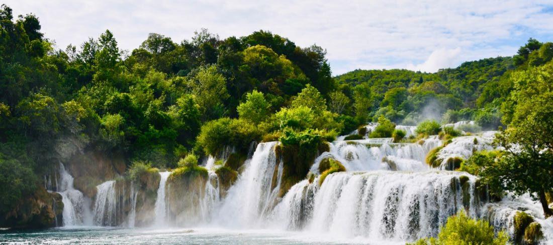 Wasserfälle im Nationalpark Krka in Kroatien