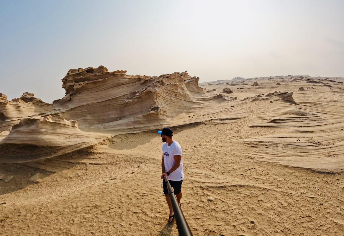 Thomas bei den Fossil Dunes