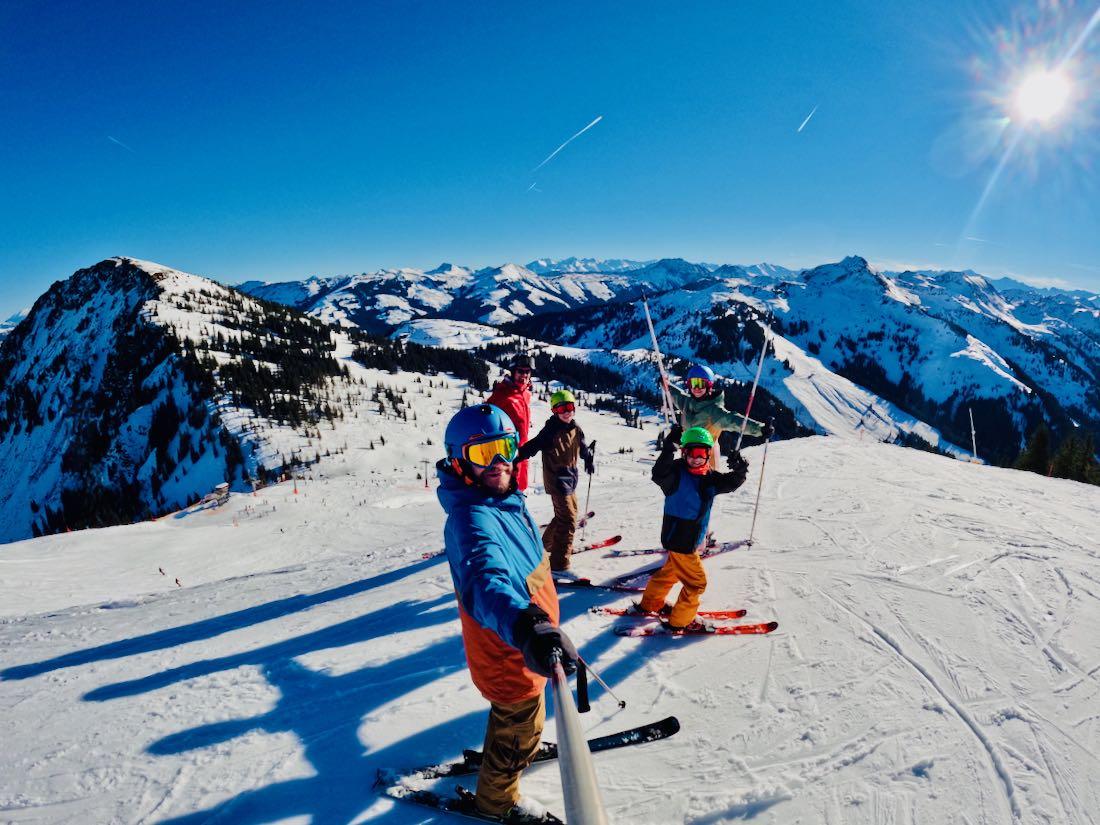 Woohoo die Skiwelt Wilder Kaiser und Fravely bei der Hohen Salve